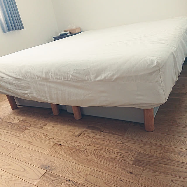 Bedroom,無印良品,無印良品 脚付きマットレス,脚付きマットレス スモールサイズ,脚付きマットレス,クイーンサイズ,寝室,夫婦の寝室,ベッドの隙間,RCの出会いに感謝♡,いいね！ありがとうございます♪,世界の平和を願って chinaminiの部屋