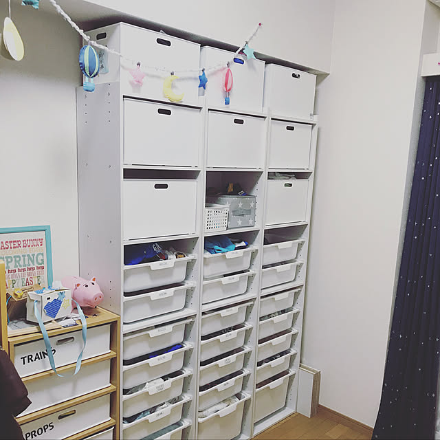 子ども部屋収納,こどもと暮らす。,こどものいる暮らし,ニトリ,いいねありがとうございます❤️,Bedroom makilisaの部屋