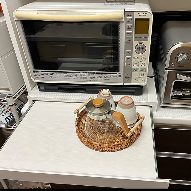 Kitchen,高コスパアイテム,買ってよかったもの,ルームクリップショッピング,みてくださる皆様に感謝！,宮武製作所,レンジ下トレー,kigiちゃんのまな板 reonの部屋