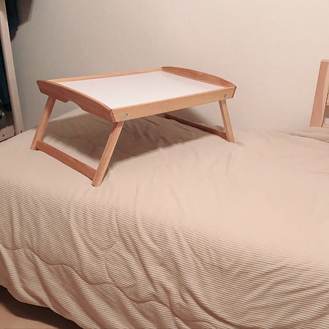 Bedroom,ベッドテーブル,ミニテーブル,賃貸,1K 1人暮らし,新生活,一人暮らし,IKEA anerachanの部屋