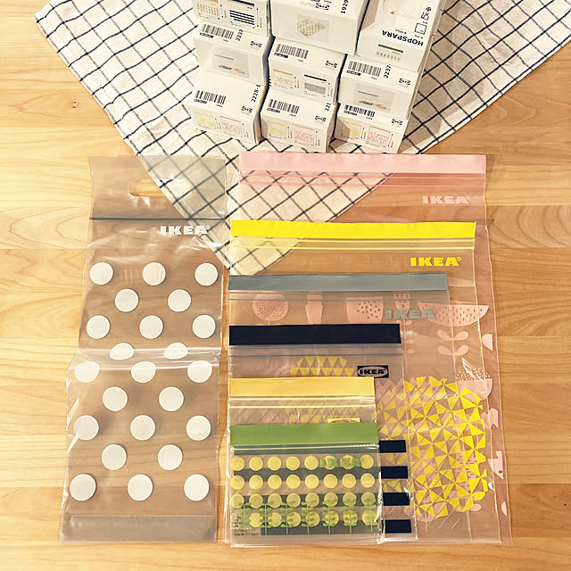 小物収納,フリーザーバッグ,ジップロック,IKEA,イベント参加♡,日用品,NO RC NO LIFE☻*,見てくださって感謝です♡,平凡な毎日に感謝◡̈♥︎,100均,RCの出会いに感謝♡,子どもと暮らす ha_ru76の部屋