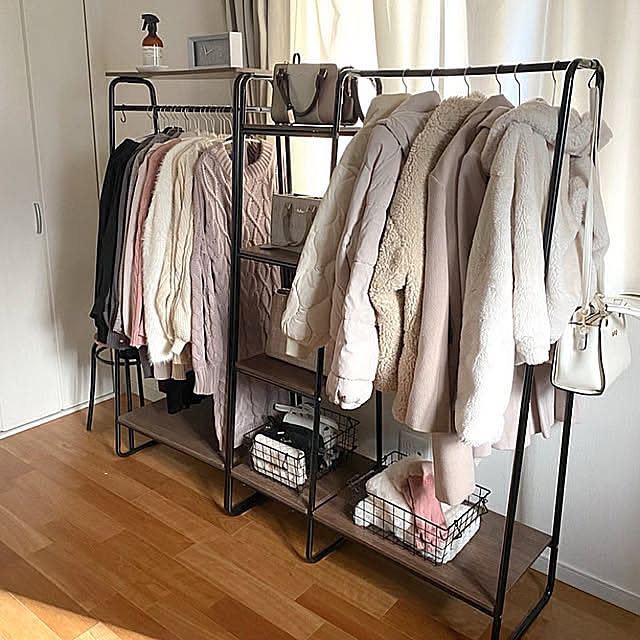 My Shelf,建売住宅でも快適生活,建売住宅,狭小住宅,クローゼット,アイアンラック,衣類収納,アイリスオーヤマ,収納スペース,インテリア neruの部屋