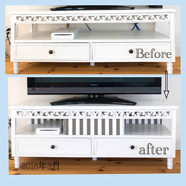 Lounge,キャンドゥのカフェカーテン,Wii U,スッキリさせたい,テレビ台,ダイソーの発泡スチロール板,before→after,記録用☆,2019.3.11,隠してます,イベントに参加,RC初心者 miyuki.gtの部屋