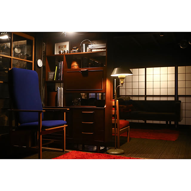 Lounge,Borge Mogensen,ヴィンテージ家具,日本家屋,築100年以上の平屋,ヴィンテージキャンプ道具,農家の家,古民家,建具 cyobinonの部屋