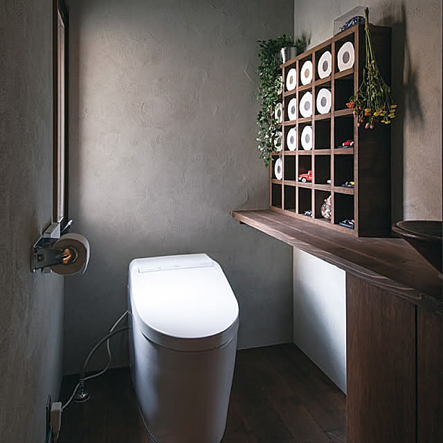 倉庫,インダストリアル,ヴィンテージ,リノベーション,倉庫みたいな家,モルタル壁,DIY,Bathroom hajimeの部屋