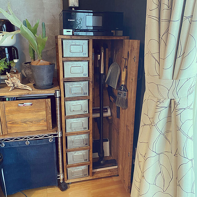 掃除道具収納,カフェ風インテリア,男前インテリア,DIY,My Shelf ichiの部屋