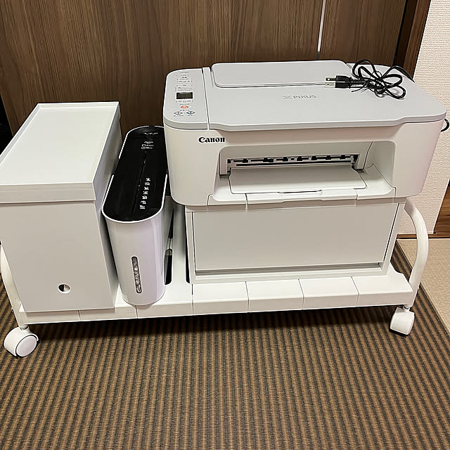 Overview,まとめてスッキリ,シュレッダー置き場,シュレッダー,使う時に出す,押入れ収納,押入れ収納ラック,プリンター収納,プリンター置き場,プリンター,無印良品,ニトリ,ポリプロピレンケース・引出式・深型,ポリプロピレン,ポリプロピレンケース Yukicotoの部屋