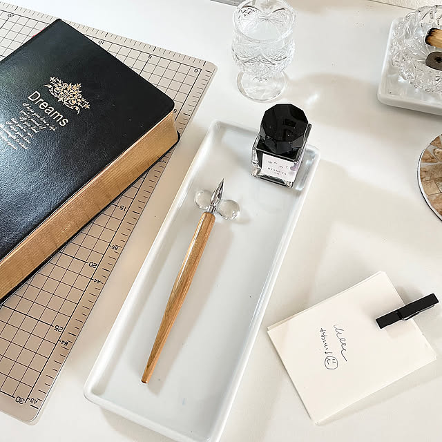 My Desk,いちおしアイテム,文房具大好き,ペントレー,文房具,作業机,愛用品,インク瓶,インク,すきなもの,インク沼,ガラスペン daifuku3yadeの部屋