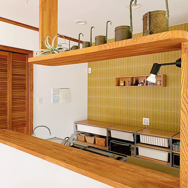 Kitchen,シンプルナチュラル,シンプルインテリア,カウンターキッチン,ビフォーアフター,引っ越し,中古住宅,中古住宅リフォーム,無印良品,キッチン収納,壁紙屋本舗,壁紙DIY timtamの部屋