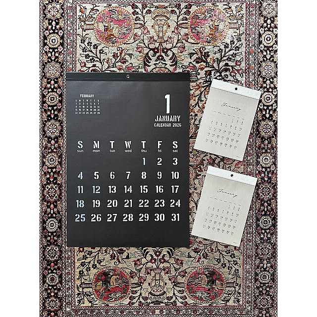 On Walls,リピ買い,ペルシャ絨毯,2026カレンダー,セリア,ダイソー,リピート買いアイテム,暮らし,暮らしを楽しむ,日々の暮らし,instagram nono.0129 nono.0129の部屋
