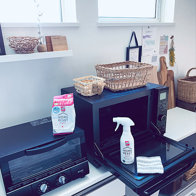 TIGER,Panasonic,ホームリセットシートクリーナー,ホームリセット泡クリーナー,かごが好き♡,新生活フェス2021,暮らしの味方,クイックルしやすい部屋,清潔を保つ,クイックル,除菌,3COINS,子供がいる暮らし,おうち時間,子供と楽しむ,ドライフラワーのある暮らし,ミモザ,Kitchen,ソストレーネグレーネ m_teeの部屋
