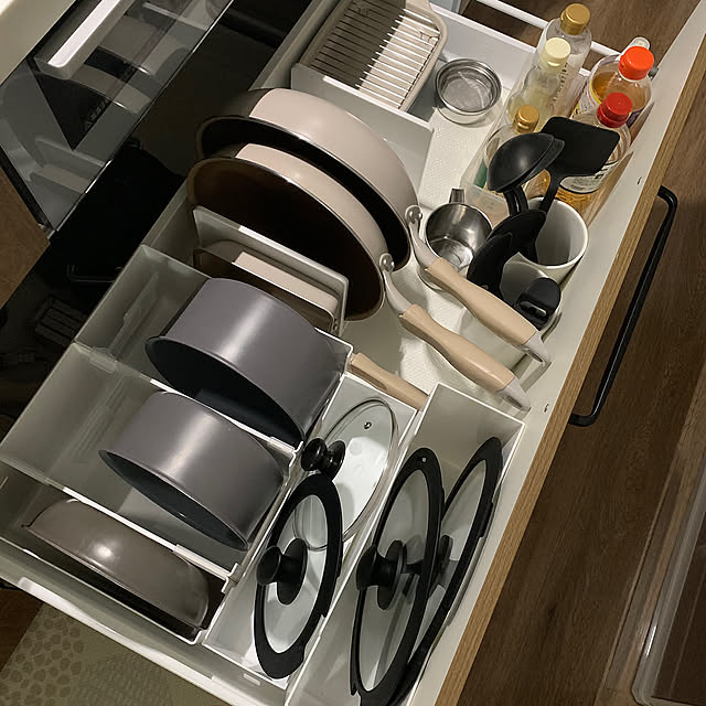 Kitchen,ファイルボックスハーフ,ファイルボックス,ダイソー,ツールスタンド,ブックスタンド,ニトリ,スキット,カインズホーム,カインズ,コンロ下収納,フライパン収納,キッチン収納 imama824の部屋