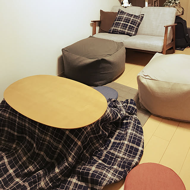 無印良品,IKEA,Cainz,1LDK,同棲,大東建託,人をダメにするソファ,ふたり暮らし,シンプル,ナチュラル,My Desk,こたつのある部屋,こたつ miyamizuの部屋