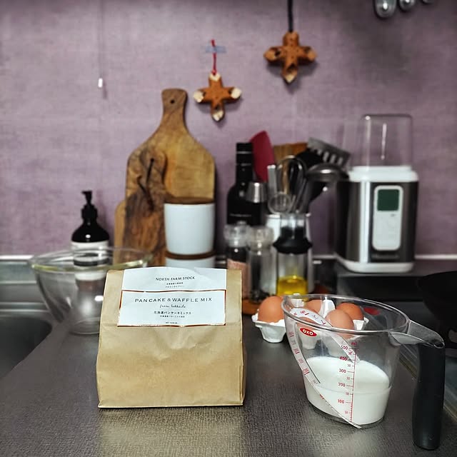 Kitchen,キッチンツール,OXO,計量カップ,耐熱,HARIO,パンケーキ,2023.3.19,耐熱ガラス製ボウル,アングルドメジャーカップ,複数枚投稿 miwaの部屋