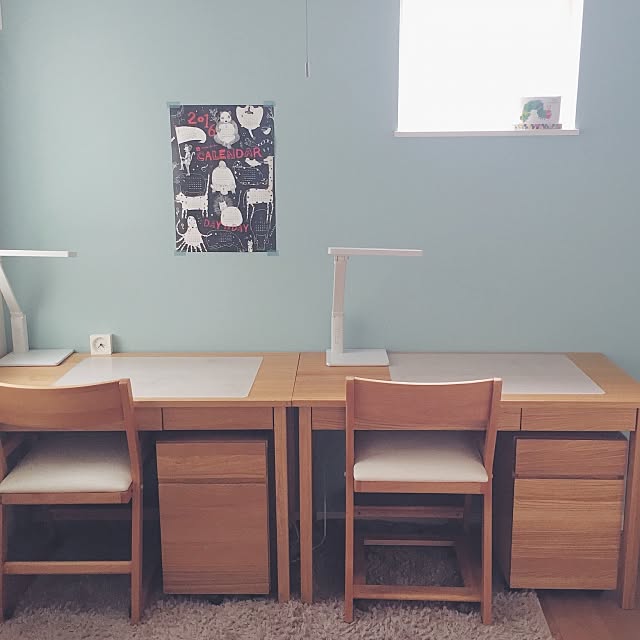 子供部屋,学習机,無印良品 Emiの部屋