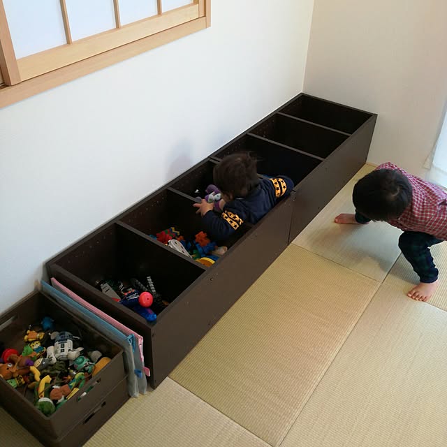 Lounge,カラーボックス,北欧,ニトリ,セリア,シンプル,おもちゃ収納,三段ボックス,男前化計画,木が好き,ズボラ収納,すっきりとした暮らし,ミニマリストに憧れて,いたずら対策 NANOの部屋