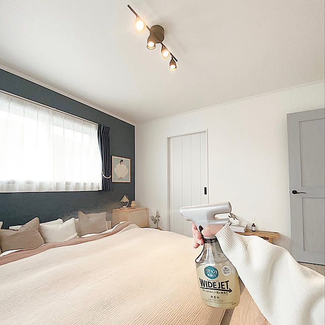 ワイドジェット,ラク家事,除菌,リセッシュ,消臭,訪問できてなくてごめんなさい,ig▶︎nao._.decor,ベッドルーム,注文住宅,いつもありがとうございます♡ Naoの部屋