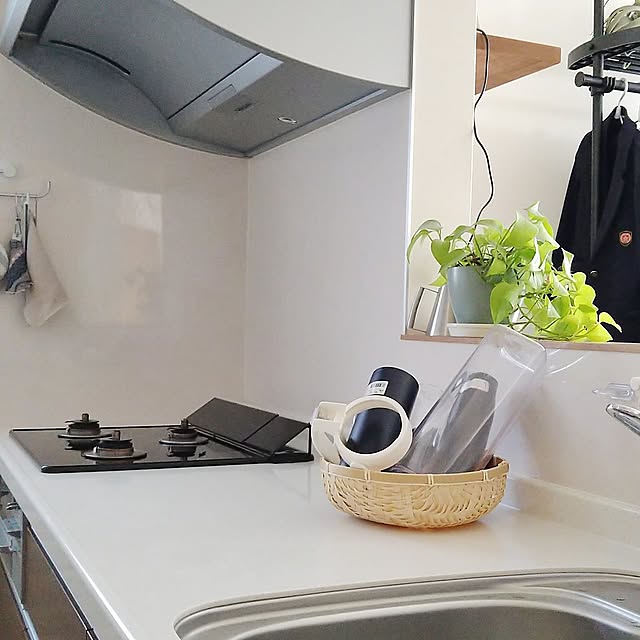 Kitchen,かご・バスケット,無印良品,水筒乾燥,竹かご yukoの部屋