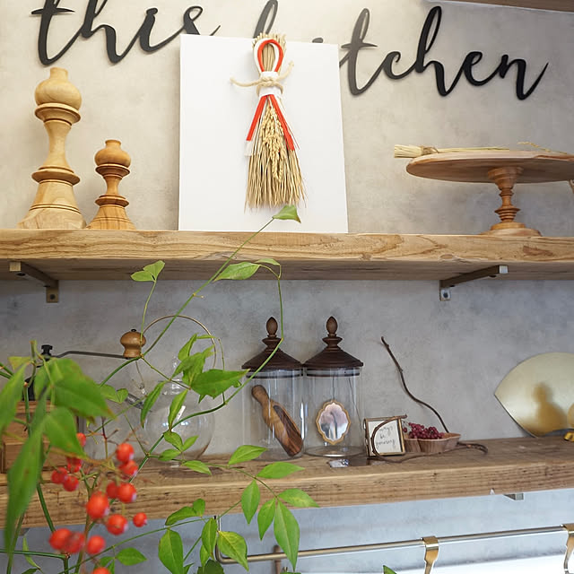 Kitchen,和風 インテリア,お正月インテリア,DIY,カフェ風 lalaoinkの部屋
