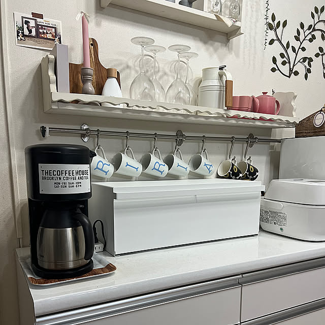 Kitchen,ホワイトインテリア,タワー,ブレッドケースワイド,ブレッドケース,towerブレッドケース,tower(タワー),tower,キッチン収納 puritan_rの部屋