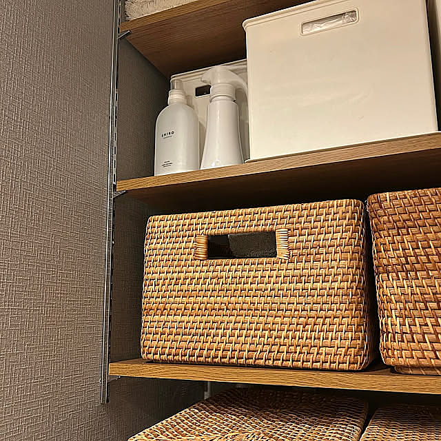 Bathroom,棚収納,棚DIY,100均,無印良品 lalahの部屋