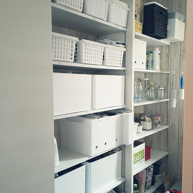 My Shelf,ニトリ,パントリー,パントリー収納,IKEA,メイソンジャー,収納,セリア,赤ちゃんと暮らす,無印良品,インボックス mieee.roomの部屋