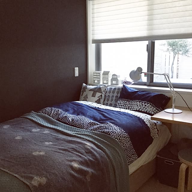 Bedroom,アングルポイズ,北欧,ナチュラルインテリア,北欧雑貨,marimekko,マイホーム,マーガレットハウエル,ヘーベルハウス,マリメッコ,北欧インテリア,ヘーベリアン,ケーラー,ミナペルホネン,mina perhonen Yukikoの部屋