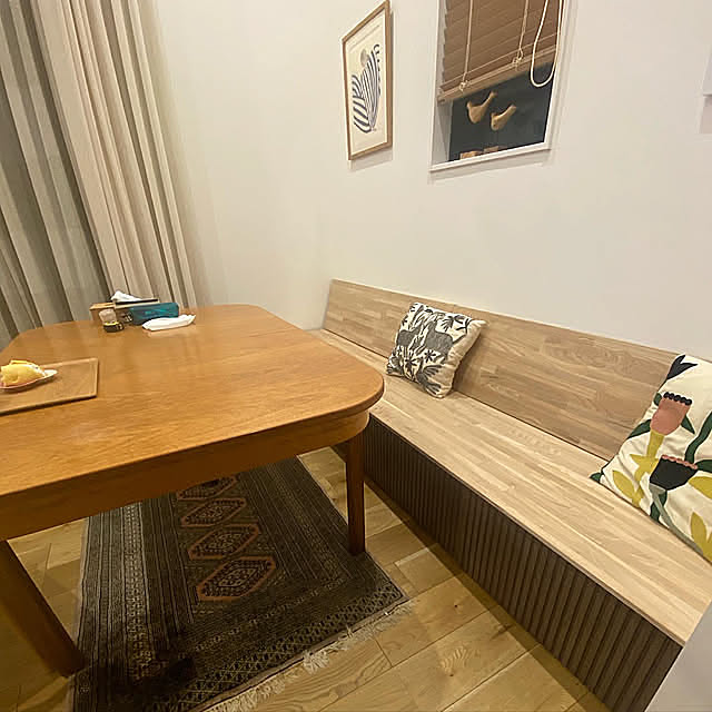 ダイニングベンチDIY,BESTA hack,IKEA,ダイニング,ダイニングチェア,BESTA,DIY,ルーバー扉,Lounge mopet17の部屋