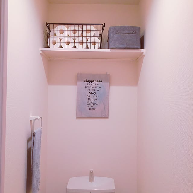 Bathroom,シンプルインテリア,賃貸でも楽しく♪,LIXIL,無印良品,3coios,ブルーグレー,トイレ,しただけ ms_hm77の部屋