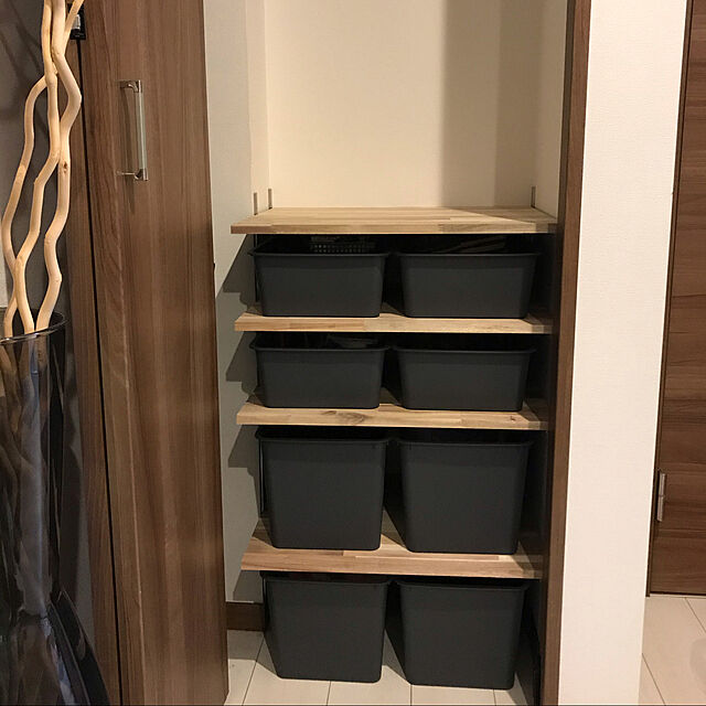 収納ボックス,DIY,クローゼット,棚板,100均,ダイソー,My Shelf hokuhojiiの部屋