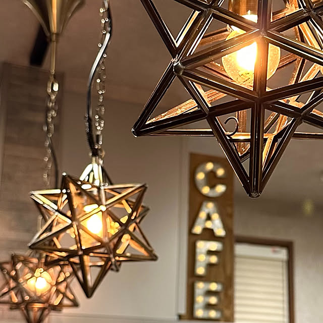 cafe風キッチン,cafe文字,マーキーライト,星が好き,エトワールペンダントライト,エトワールスモール,エトワール,ペンダントライト,Kitchen,DI CLASSE,ディクラッセ mitsukiの部屋