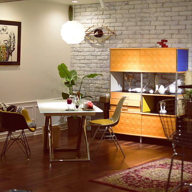 DIY,イームズ,ネルソンクロック,Lounge dadadadaisuの部屋