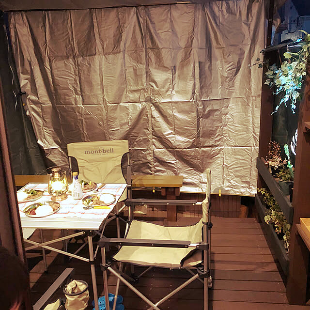 Entrance,セリアの食器,ウッドデッキのある暮らし,ウッドデッキ,いつもいいねありがとうございます♡,アウトドアリビング,ウッドデッキDIY ,グリーンのある暮らし,タープ,みどりのある暮らし,子供と暮らす,LEDランタン,mont-bell,お家キャンプ,目隠し tomoyuzupiの部屋