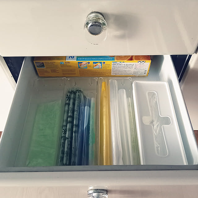 Kitchen,一戸建て 賃貸,収納,Daiso,キッチン収納,ジップロック収納,ポリ袋収納 rhuの部屋