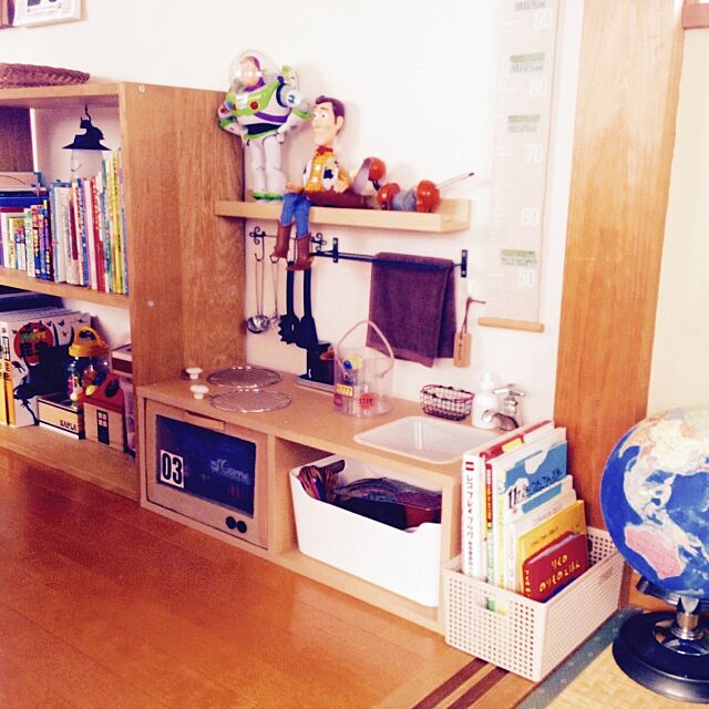 My Shelf,絵本,Toy Story,こどもと暮らす。,セリア,無印良品,IKEA masami23yの部屋