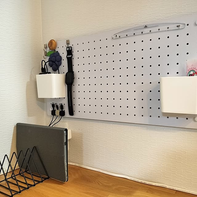 My Shelf,DIY,100均,ホワイトインテリア,セリア,ニトリ,壁面収納,壁面ディスプレイ,壁面インテリア,有孔ボードディスプレイ koimoの部屋