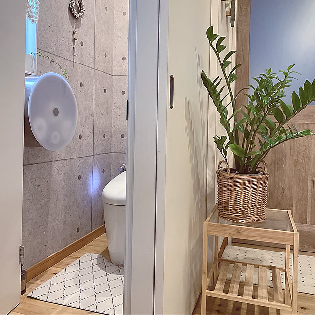 ダイヤ柄,拭けるマット,ニトリ,トイレマット,子供のいる暮らし,Bathroom takakoの部屋