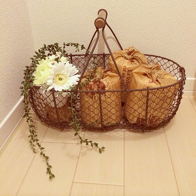 Bathroom,フェイクグリーン,植物,クッキングシート,セリア Hirokoの部屋