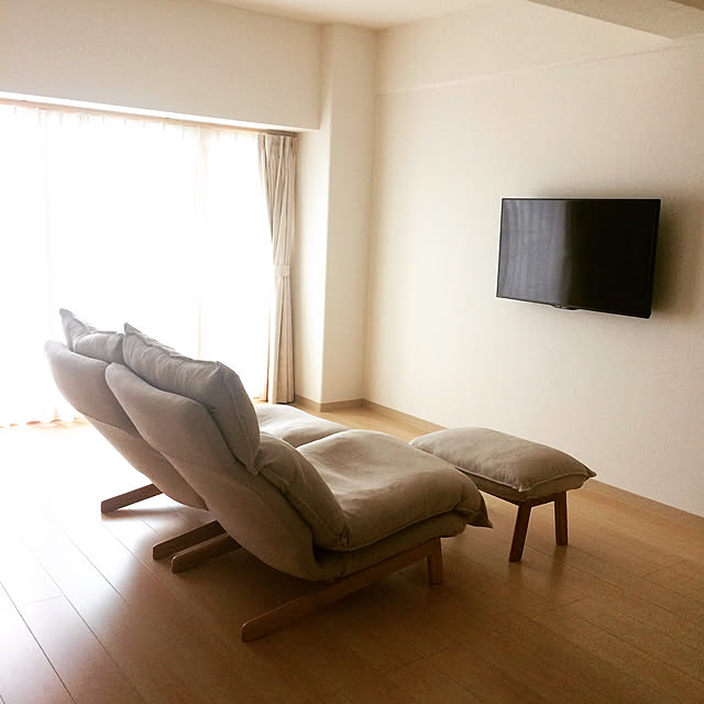 Lounge,ソファ,ナチュラル,1LDK,リノベーション,シンプル,シンプルライフ,ミニマリスト,無印良品 miyuの部屋