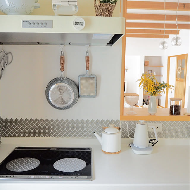 Kitchen,東洋アルミ,IHマット,IHクッキングヒーター,IH,ナチュラルインテリア,北欧ナチュラル pink-mapleの部屋