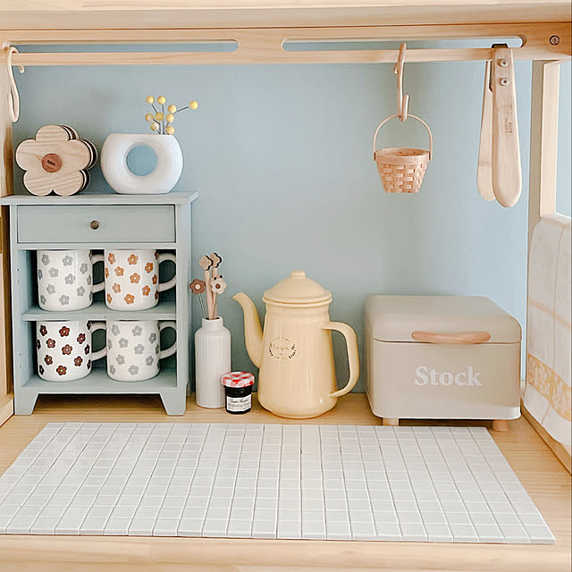 ナチュラル,ナチュラルインテリア,ありがとうございます♡,RoomClipショッピング,カフェ風インテリア,ストックケース,ナチュラルキッチン,ビヨルク,My Desk kurumiの部屋