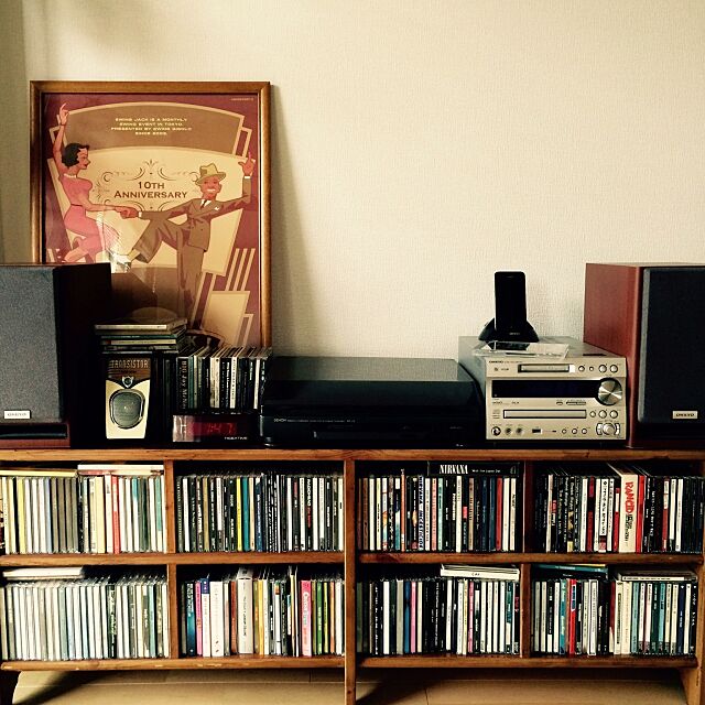 My Shelf,ラジオ,SWING JACK,IKEA,ポスター,オーディオ,CD,二人暮らし someday-5の部屋
