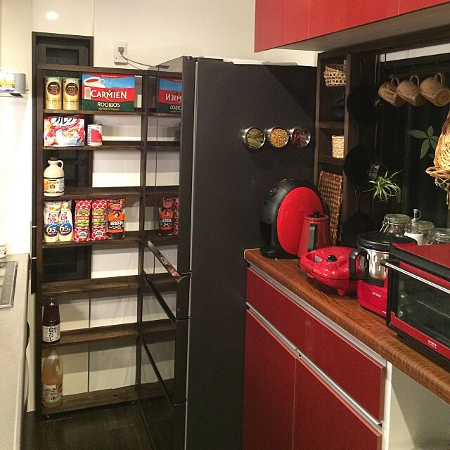 My Shelf,隙間収納,ストック収納,パントリー風,DIY棚,和モダン mamaikoの部屋