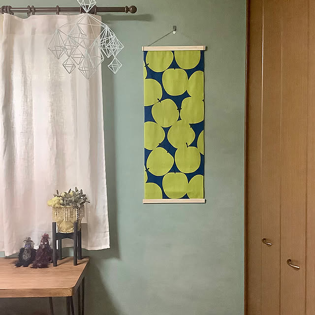 On Walls,塗り壁風ＤＩＹ,手ぬぐい,伝統工芸,永楽屋,手ぬぐいのある暮らし,コマンドフック壁紙用 naive.coccoの部屋