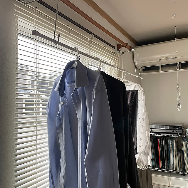 Lounge,室内干し,ニトリ,100均 Mahoの部屋