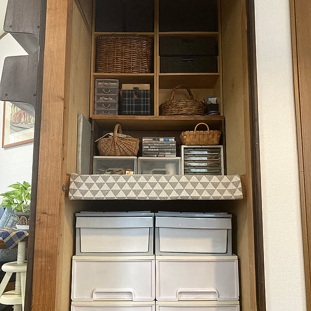 My Shelf,カラーボックス収納,一時置き場所,一時置き場,一時置きスペース,シンデレラフィット♡,シンデレラフィット,押入れ改造,押入れの中,押入れ収納,収納スペース,中古物件,終の住処,押入れ kazu-cafeの部屋
