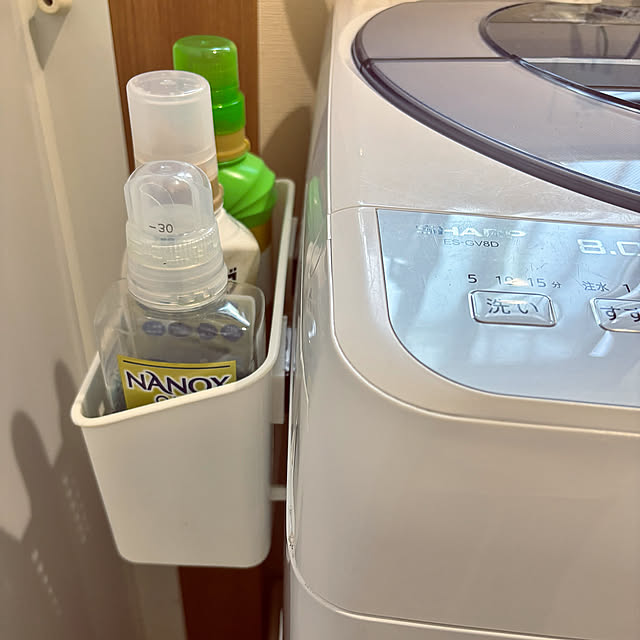 Bathroom,マグネット収納,洗濯機まわりの収納,Daiso nachiの部屋