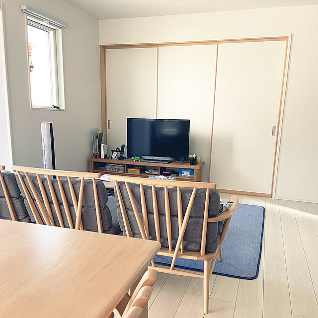 Lounge,ハニカムスクリーン,ソファー,ミキモク,クッションカバー,カウニステ,かねたや家具,モダン,シンプル,いいね！ありがとうございます♪,心地よい暮らし,子どものいる暮らし,ニチベイ　レフィーナ25 Haruの部屋