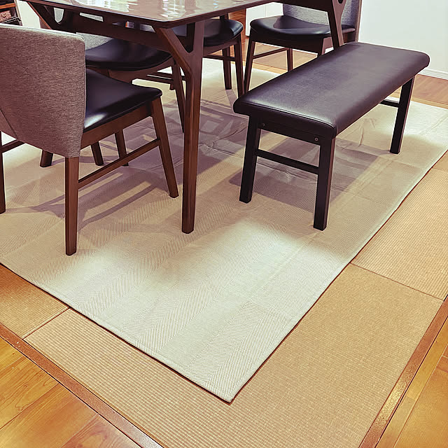 Lounge,イオン ホームコーディ,ベージュ,3畳相当,洗えるラグ,ホームコーディ,買ってよかったもの nachiの部屋