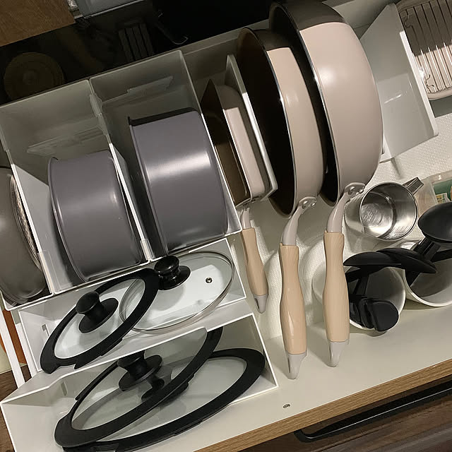 Kitchen,ファイルボックスハーフ,ファイルボックス,ダイソー,ツールスタンド,ブックスタンド,ニトリ,スキット,カインズホーム,カインズ,コンロ下収納,フライパン収納,キッチン収納 imama824の部屋